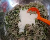 A picture of step 2 of Bajra methi chila.