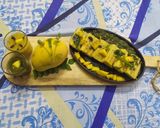 A picture of step 3 of Mango grilled dhokla.