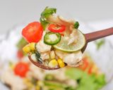 Foto langkah ke 3 dari resep Thai Style Spicy Sour Sauce Chicken Breast Salad.