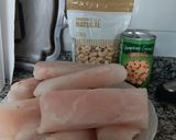 Foto del paso 1 de la receta: Merluza con salsa de champiñones y anacardos
