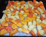 Foto del paso 3 de la receta Calabaza, zanahoria y patata al horno