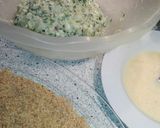 Foto del paso 5 de la receta Buñuelos de calabacín y dip de yogur griego