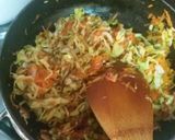 A picture of step 4 of Vegan Spring roll.