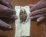 Foto del paso 5 de la receta: Rollitos de hojaldre, rellenos de carne 🍖 y vegetales 🥬