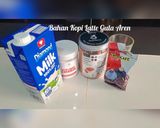 Foto langkah ke 1 dari resep Kopi Latte Gula Aren Homemade.