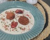 A picture of step 8 of Nargisi Malai Kofta with Cashew Kewra gravy.