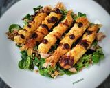 Foto del paso 5 de la receta: Torpedos de langostinos con hoisin y ensalada de canónigos
