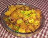 आलू और फूलगोभी की सब्जी (Aloo aur phoolgobhi ki sabzi recipe in Hindi) रेसिपी चरण 4 फोटो