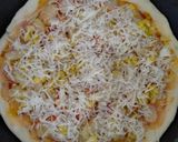 Foto langkah ke 7 dari resep Crab Stick & Corn Mayo Pizza (teflon) (takaran sendok).