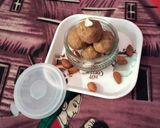 A picture of step 5 of Badam balls.