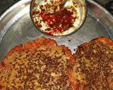 A picture of step 3 of #Hw#मार्च#my1strecipe #mixchillawithpeanutbutterandflaxseeds.