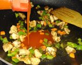 A picture of step 6 of Simple chick n veg pasta.