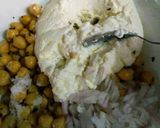 A picture of step 8 of Desi dahi chole.