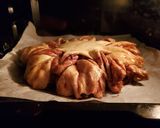 A picture of step 10 of Nutella star bread.