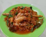 Foto langkah ke 7 dari resep Cumi Asin Balado Cabe ijo.