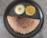 A picture of step 6 of Ragi flour dosa (fermented)/No rice.