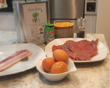 Foto del paso 1 de la receta: Rollitos de ternera y tortilla en salsa de pimientos