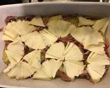 Une image de l'étape 7 de Pommes de terre rattes au jambon cru tête de moine ail et persil.