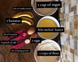 A picture of step 1 of Banana bread.