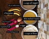 A picture of step 1 of Banana bread.