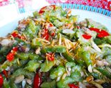 Foto langkah ke 8 dari resep Tumis Pare Oncom Teri Nasi.