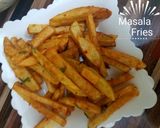 A picture of step 5 of Masala fries.