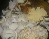 A picture of step 1 of Moroccan Couscous with Vegetables and Chicken.