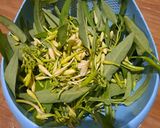 Foto langkah ke 1 dari resep Tumis Kangkung Bunga Pepaya.