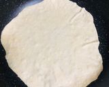 A picture of step 3 of Tortilla Bread or Shawarma Bread.