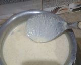 A picture of step 3 of Sagodana and suji kheer.