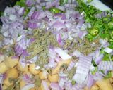 A picture of step 2 of Hyderabadi Dahi Phulki.