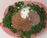 A picture of step 2 of Home-made Kafta mix Lebanese Baked Kafta and Potatoes with Rice.