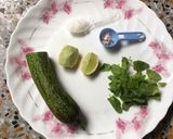 A picture of step 1 of Cucumber Mint Cooler.