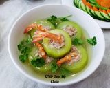 Hình bước làm 3 của món Canh bí xanh nhồi tôm thịt