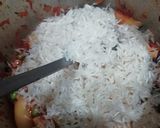 A picture of step 5 of Matar Pulav.