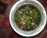 A picture of step 2 of Coriander chutney.