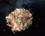 Foto langkah ke 2 dari resep Tumis Cumi Asin & Buncis Saus Tiram.