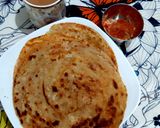 A picture of step 4 of Masala Laccha Paratha.