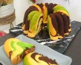 Foto langkah ke 4 dari resep Marble Cake Tiga Rasa Super Moist dan Anti Seret.