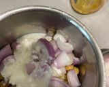 A picture of step 1 of Lebanese stuffed in pita bread.