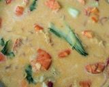 Gambar langkah 3 resipi Udang Masak Lemak Bersama Pak Choy.