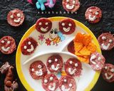 A picture of step 5 of Cheesy Beetroot Smilies.