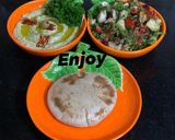 A picture of step 2 of Healthy White Bean { navy beans } Kale & grilled red bell pepper Hummus.