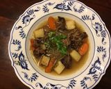 A picture of step 3 of California Farm Clear Oxtail Soup.