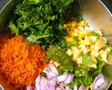 A picture of step 1 of Corn Palak Pakoda.