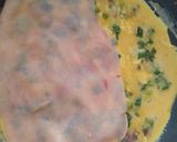 Foto del paso 5 de la receta: #mercado Rolls de tortilla y jamón rellena cebollas de verdeo