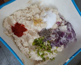 A picture of step 1 of Urad dal vadas.