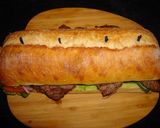 A picture of step 6 of Chacarero with Avocado and Bacon, Jon Style.