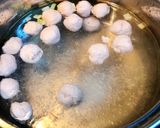 Hình bước làm 2 của món Canh Cải Bẹ Xanh Nấu Mọc