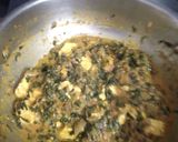 A picture of step 5 of Methi Panner Bhaji.